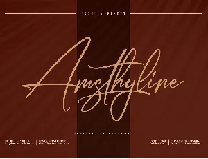 Amsthyline font