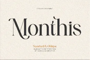 Monthis font