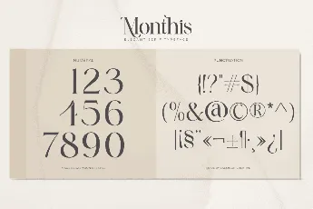 Monthis font