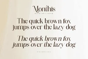 Monthis font