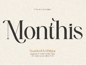 Monthis font