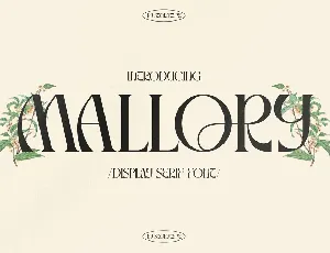 Mallory font