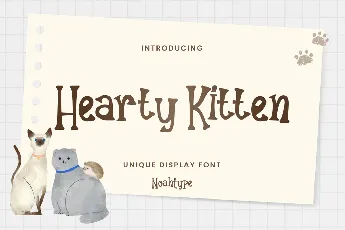 Hearty Kitten Demo font