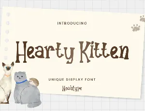 Hearty Kitten Demo font