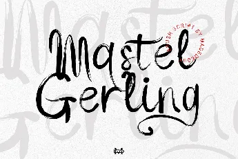 Mastel Gerling Demo font