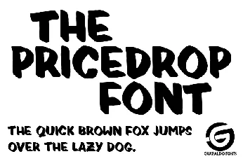 Pricedrop font