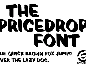 Pricedrop font