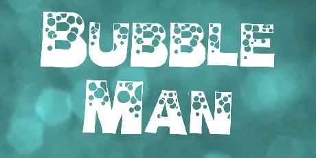 Bubble Man font