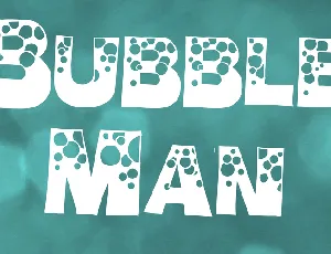 Bubble Man font