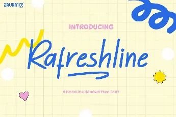 Rafreshline font