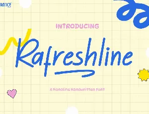 Rafreshline font