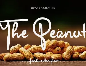 The Peanut Script font