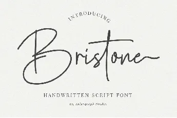 Bristone Handwritten font