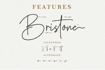 Bristone Handwritten font