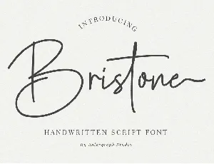 Bristone Handwritten font