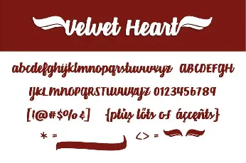 Velvet Heart font