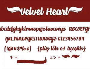 Velvet Heart font