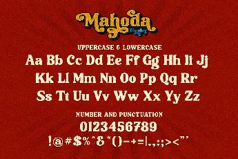 Mahoda font