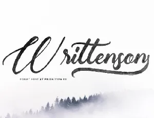 Writtenson font