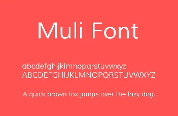 Muli font