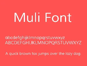 Muli font