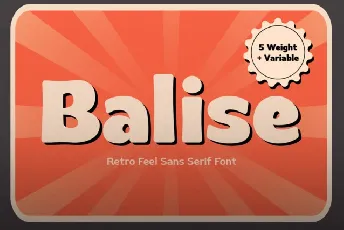 Balise Retro Sans font