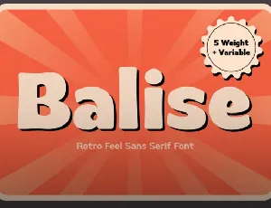 Balise Retro Sans font