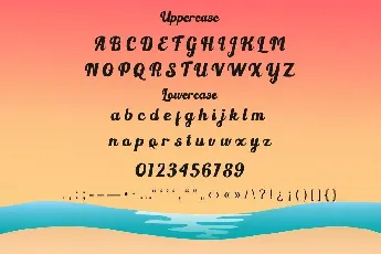 Light Beach Bold Script font