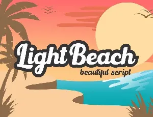 Light Beach Bold Script font