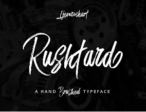 Rushtard font