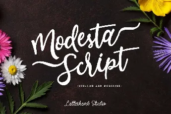 Modesta Script font