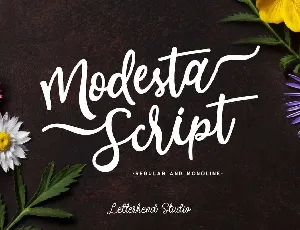 Modesta Script font