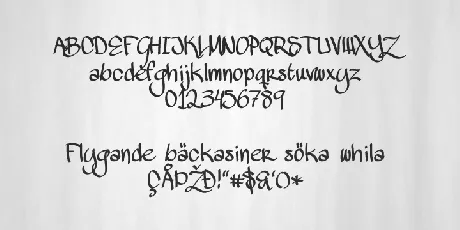 MAWNS Handwriting font