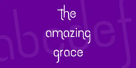 the amazing grace font