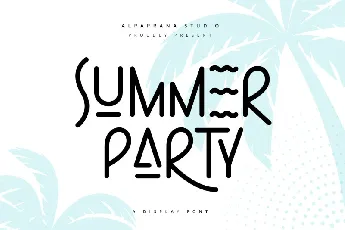 Summer Party Typeface font