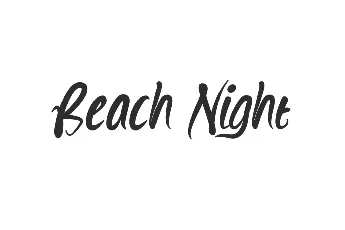 BeachNightDemo font