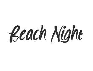 BeachNightDemo font
