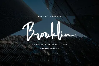 Brooklin Demo font