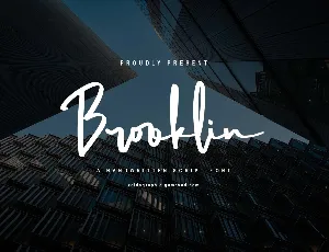 Brooklin Demo font