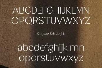 Kingcup Family font