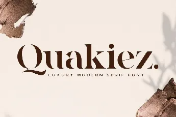 Quakiez Luxury Modern Serif font