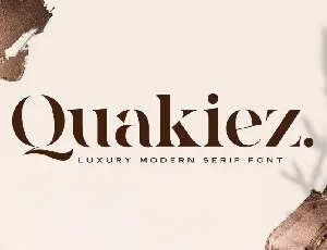 Quakiez Luxury Modern Serif font