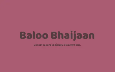 Baloo Bhaijaan font