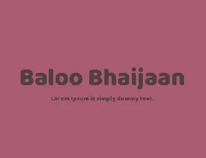 Baloo Bhaijaan font