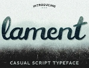 Lament Script Free font