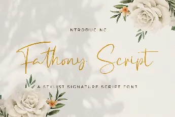 Fathony Script font