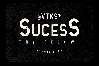 Vtks Sucess font