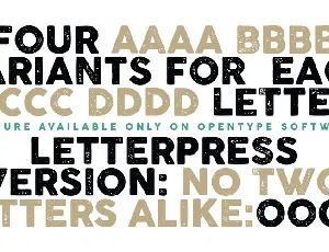 COCOGOOSE LETTERPRESS font