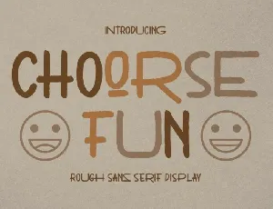 Choorse Fun font