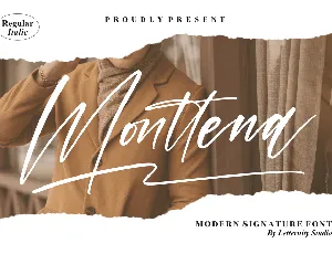 Monttena font